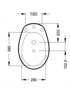 Roca italiana bidet 1 ag. blanco