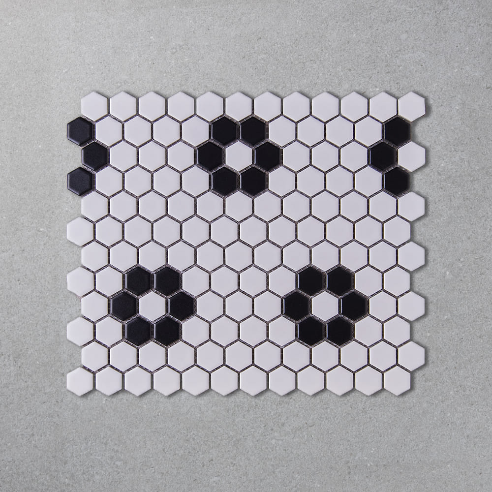 FIKA HEXA FLOWER MATTE 0,26 X 0,30 CZM032Y (11 UN  X CAJA)



